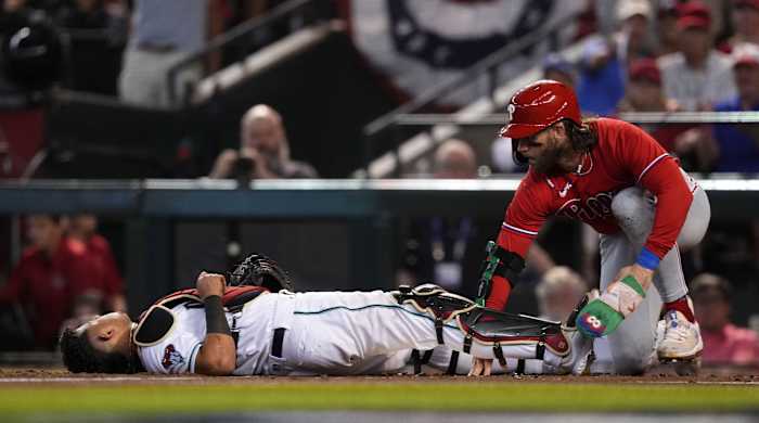 Bryce Harper after stealing home.